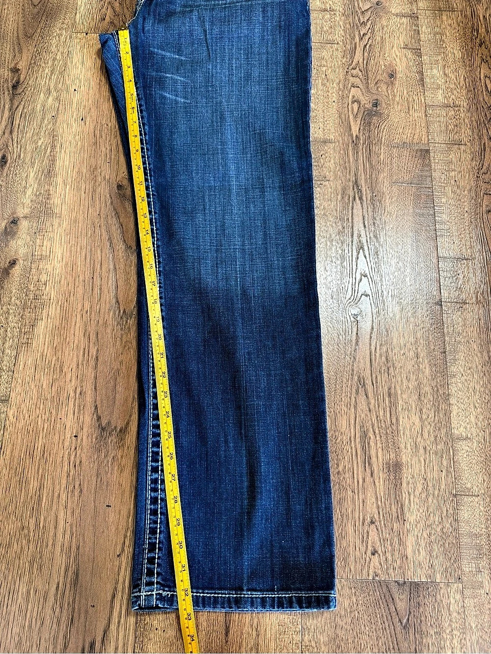 CINCH Men's Blue Medium Wash Denim Straight Leg Jeans Relaxed Fit Stretch - Picture 8 of 13